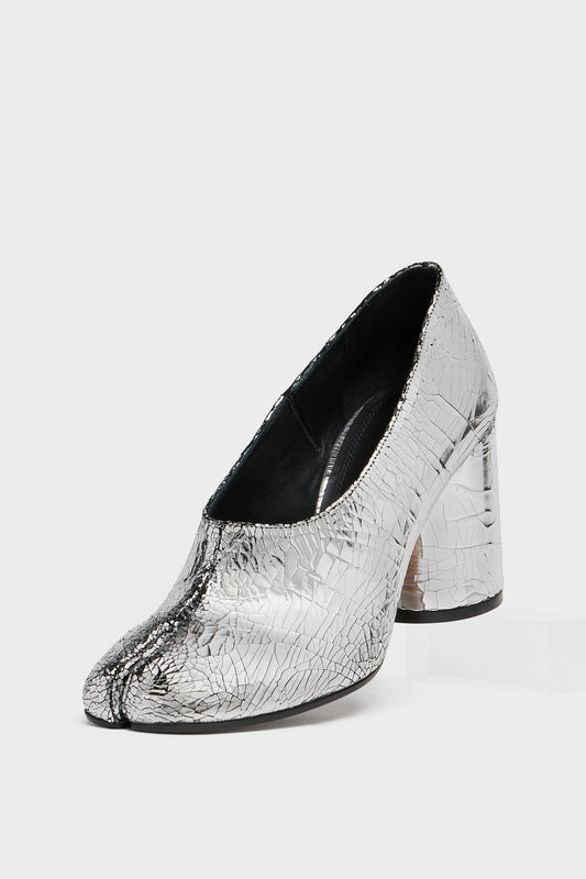 Maison Margiela مضخة تابي ديكولتيه مرآة مكسورة