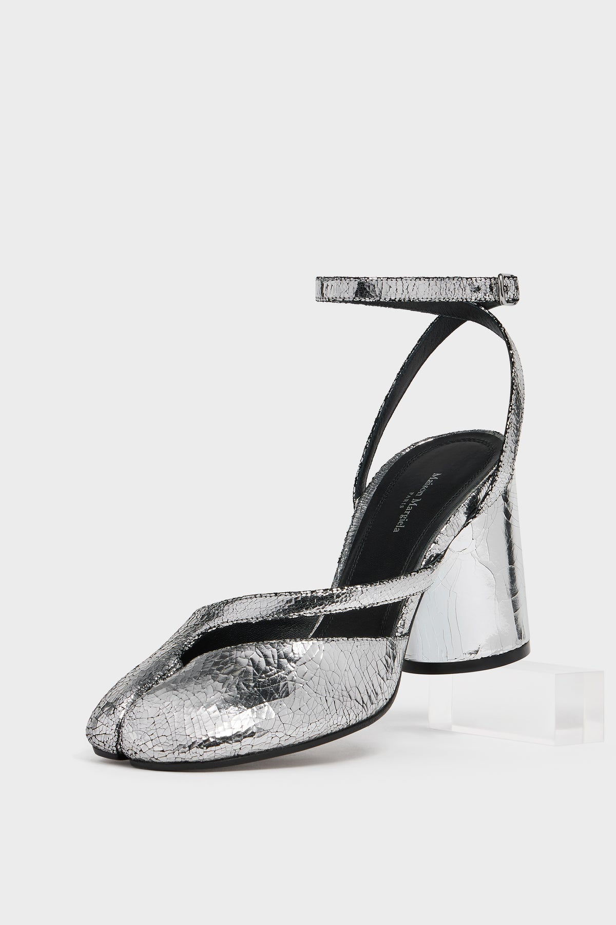 Tabi broken mirror pump sandals