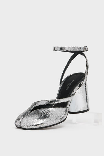Tabi broken mirror pump sandals