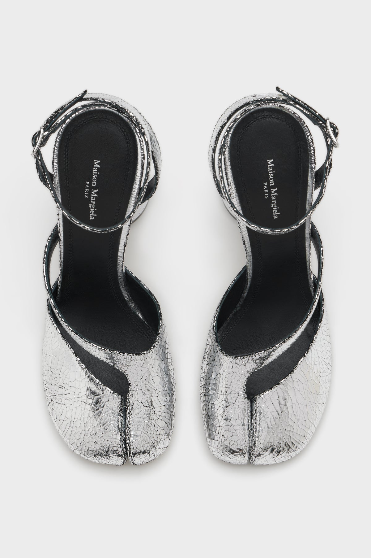 Tabi broken mirror pump sandals