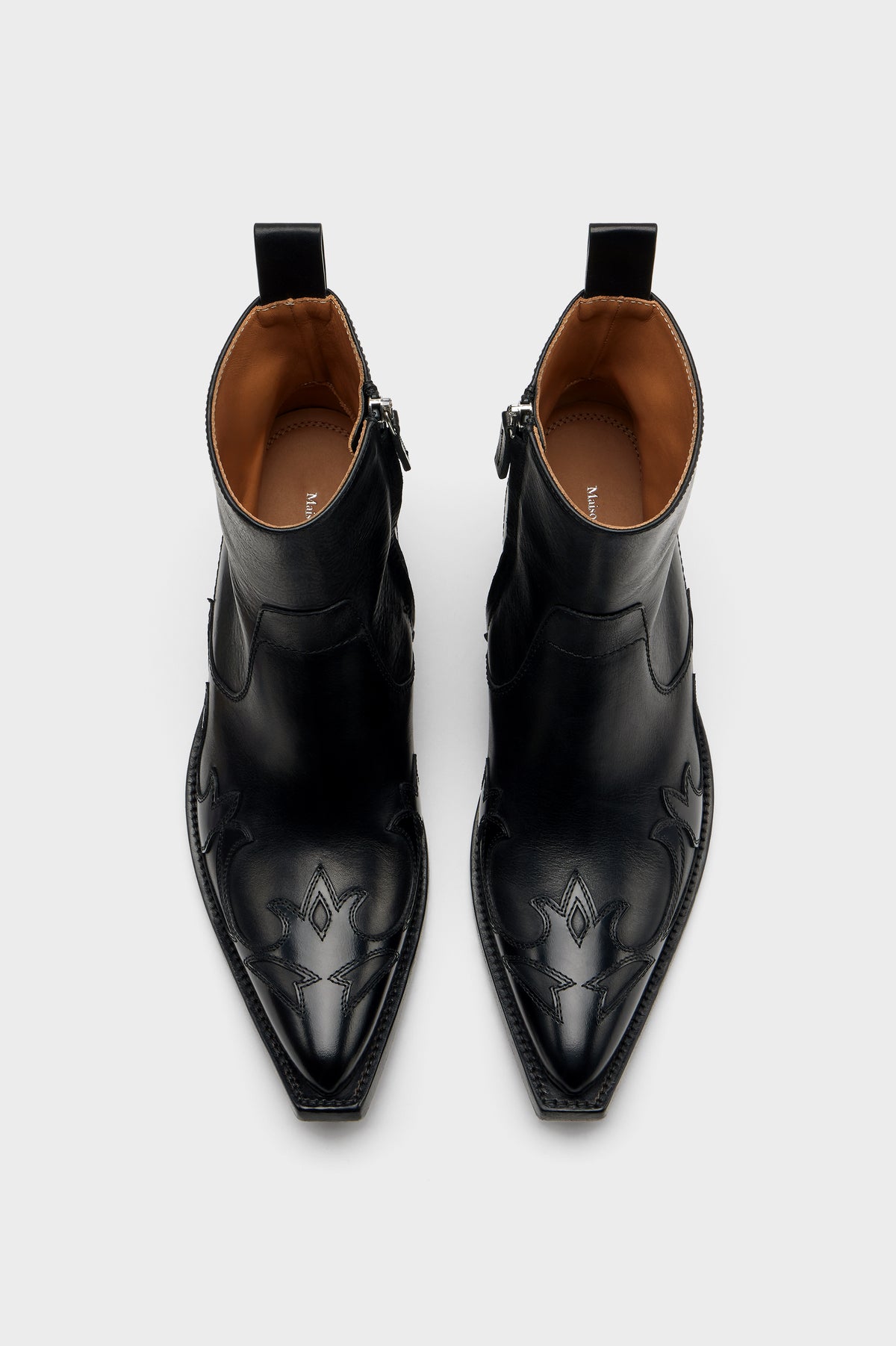 Heel-Less Western Flame Boot