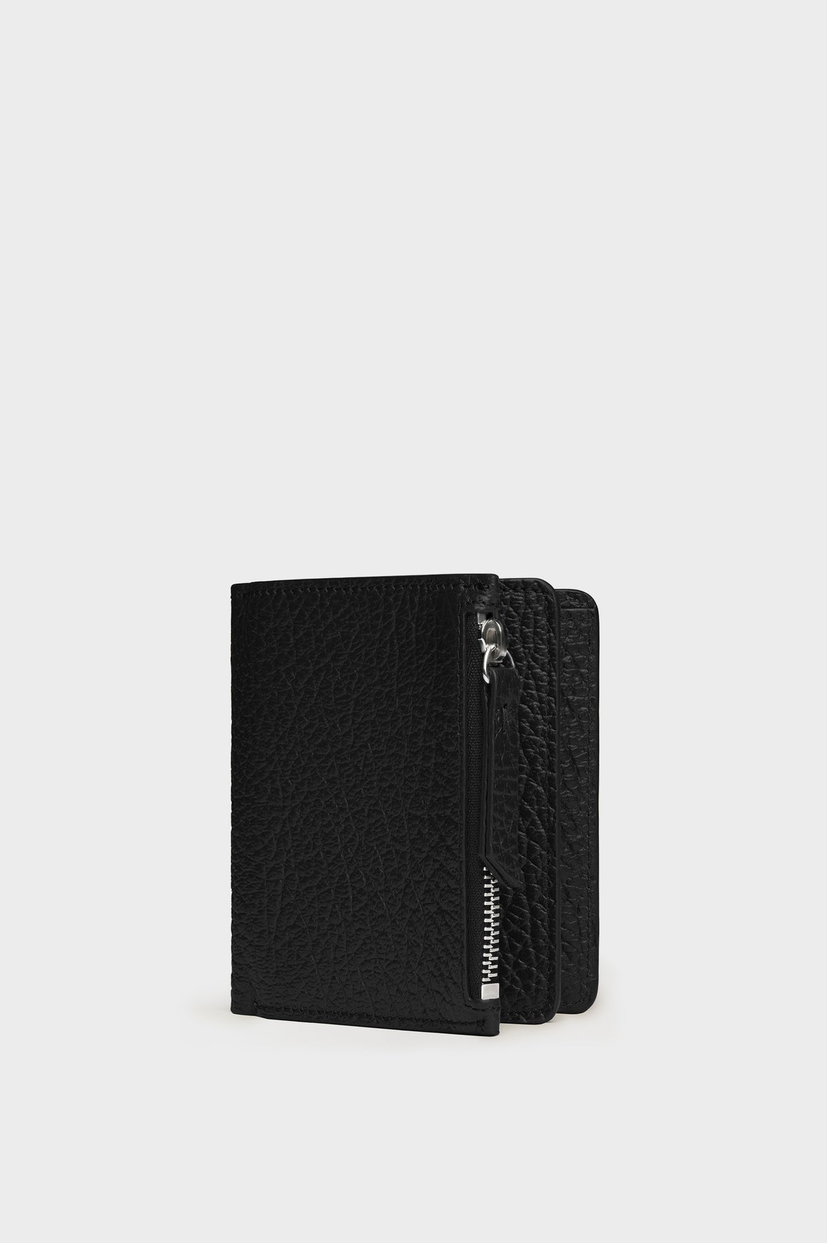 Leather flap wallet