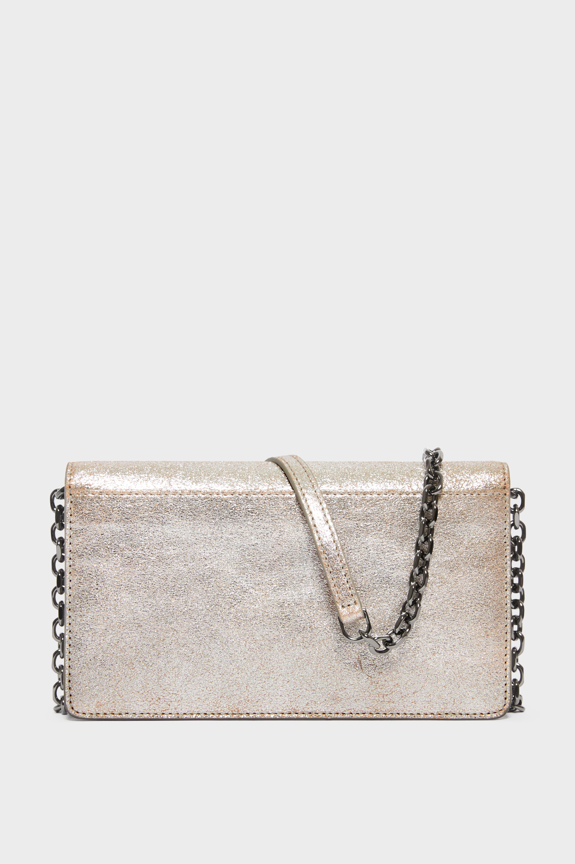 Designer Gold Four stitches chain wallet | Shop Online | Maison