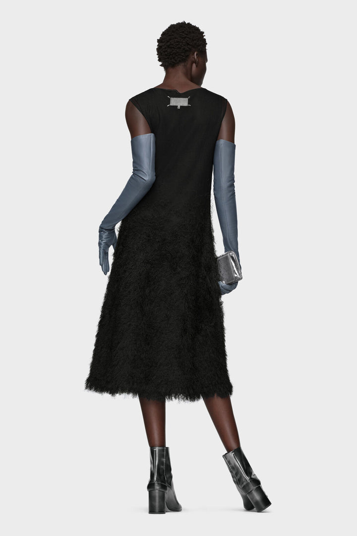 Retrograde silk knit dress