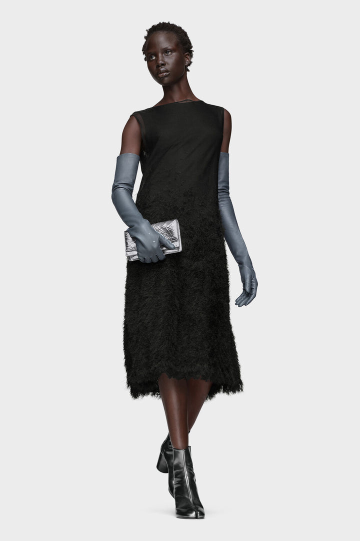 Retrograde silk knit dress