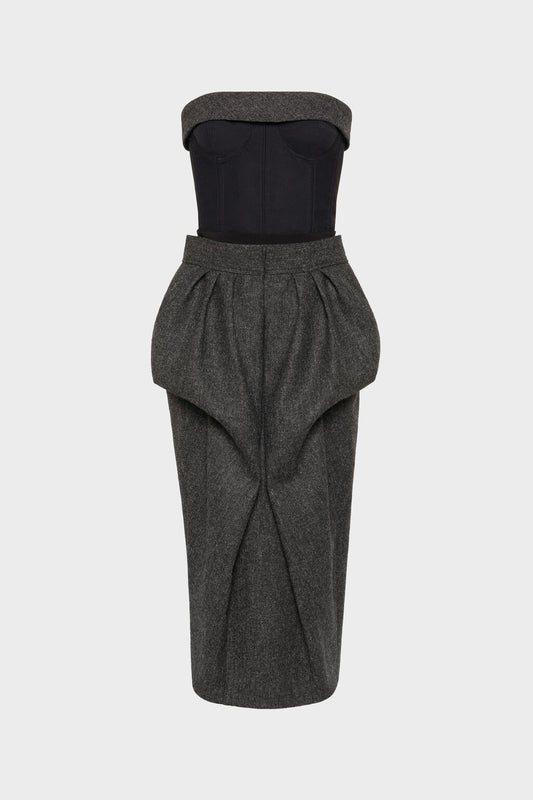 Maison Margiela Wool bustier dress