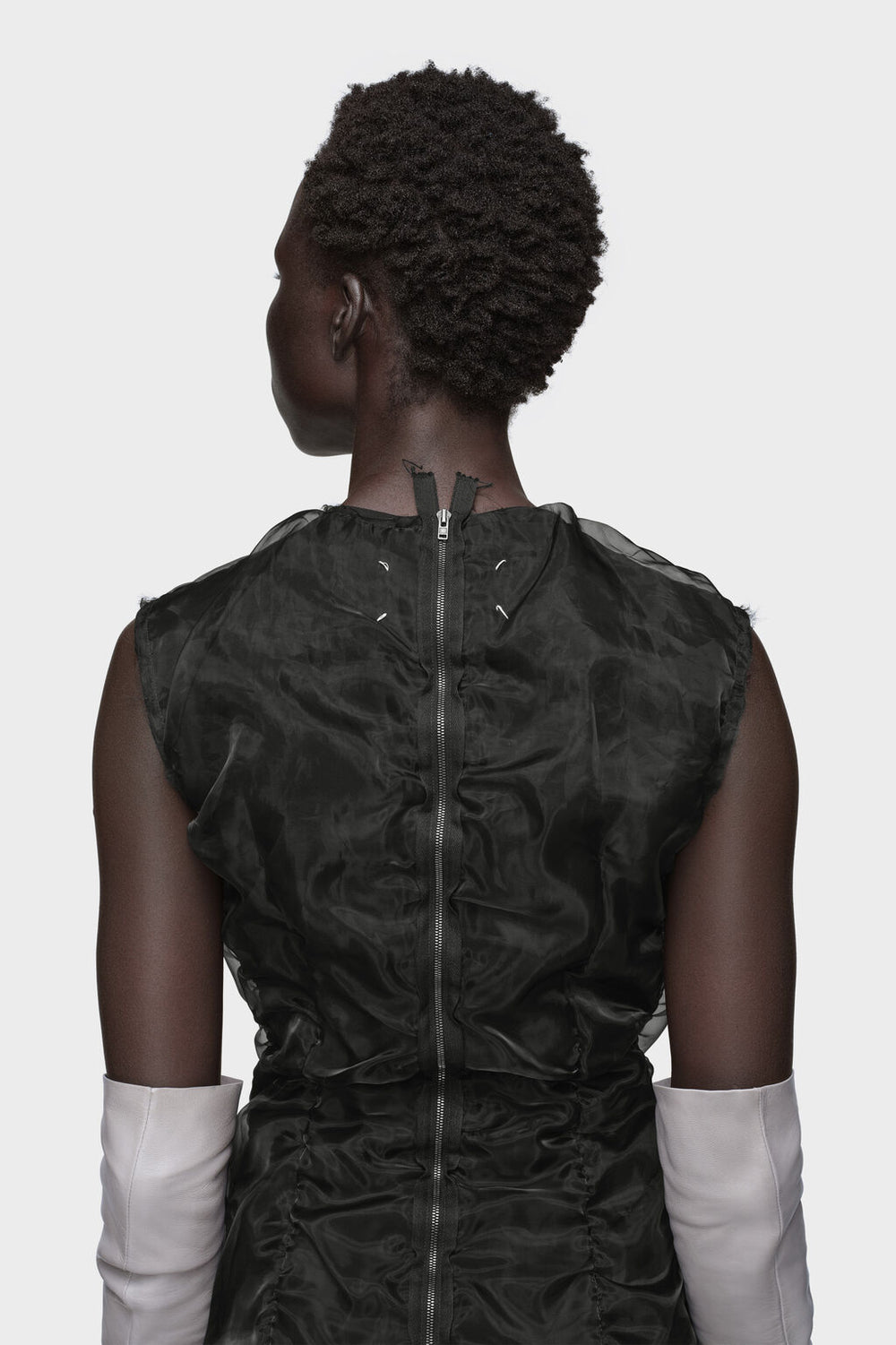 Maison Margiela Gathered organza dress