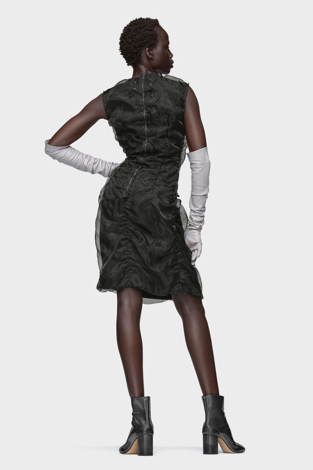 Maison Margiela Gathered organza dress