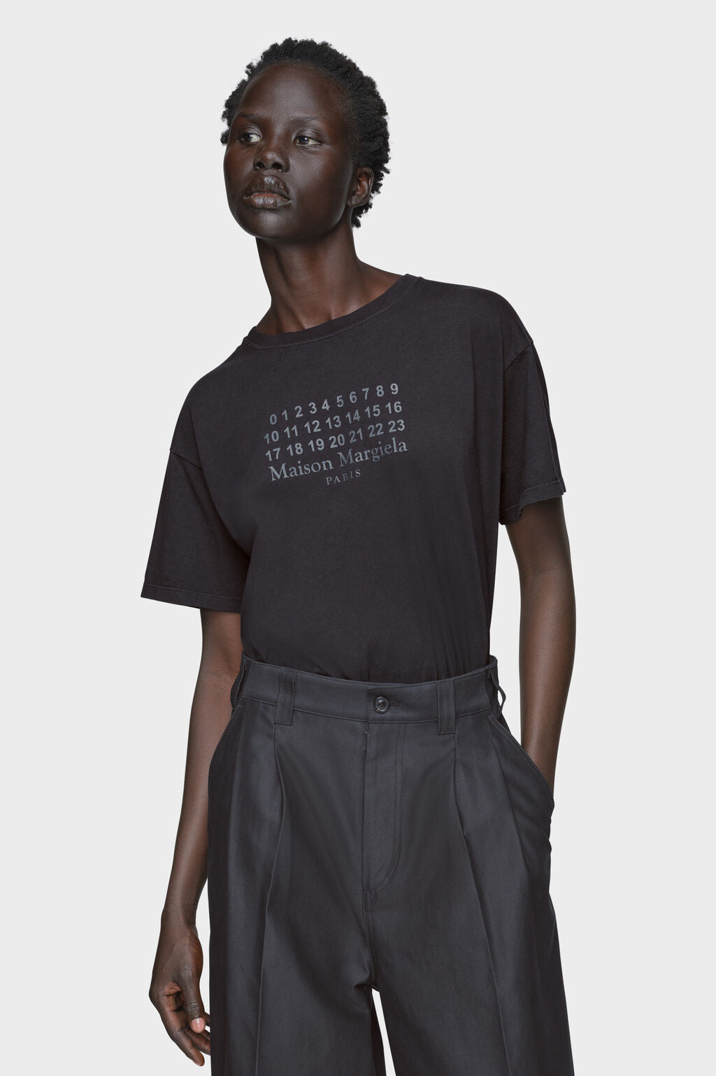 Designer Black Numeric cotton jersey t-shirt | Shop Online