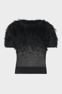 Retrograde silk knit top