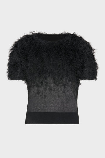 Retrograde silk knit top