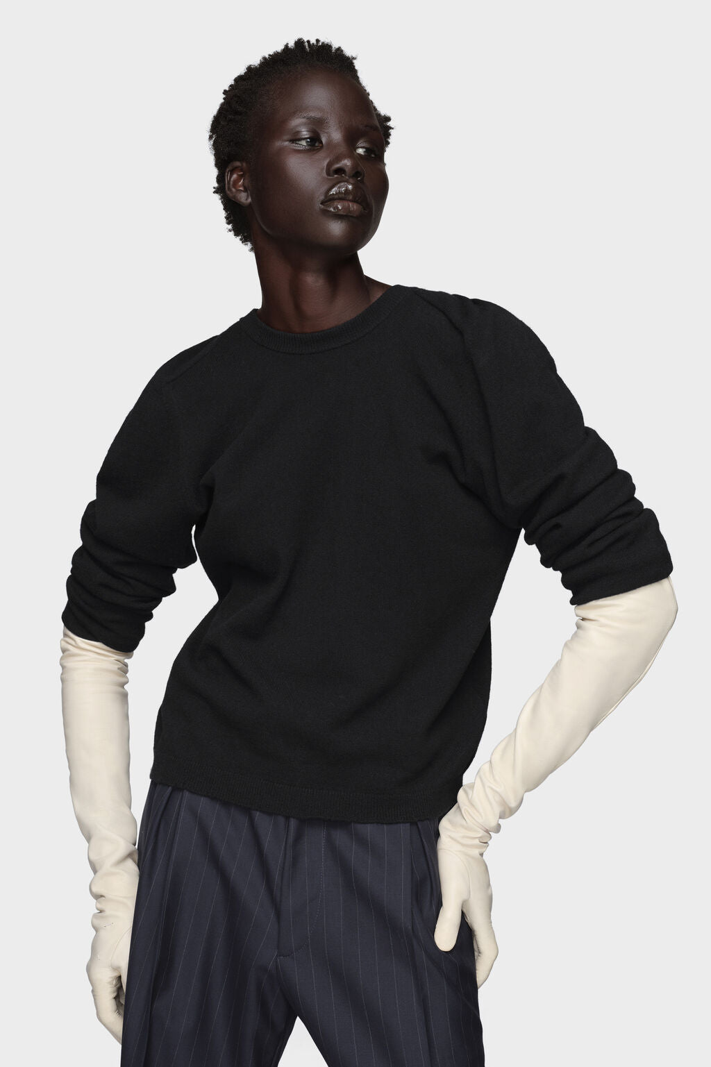 Wool knit top