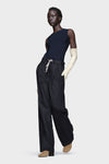 Maison Margiela Pinstripe wool drawstring trousers