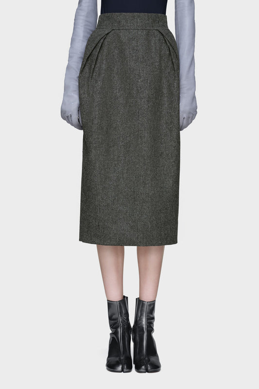 Maison Margiela Wool midi skirt