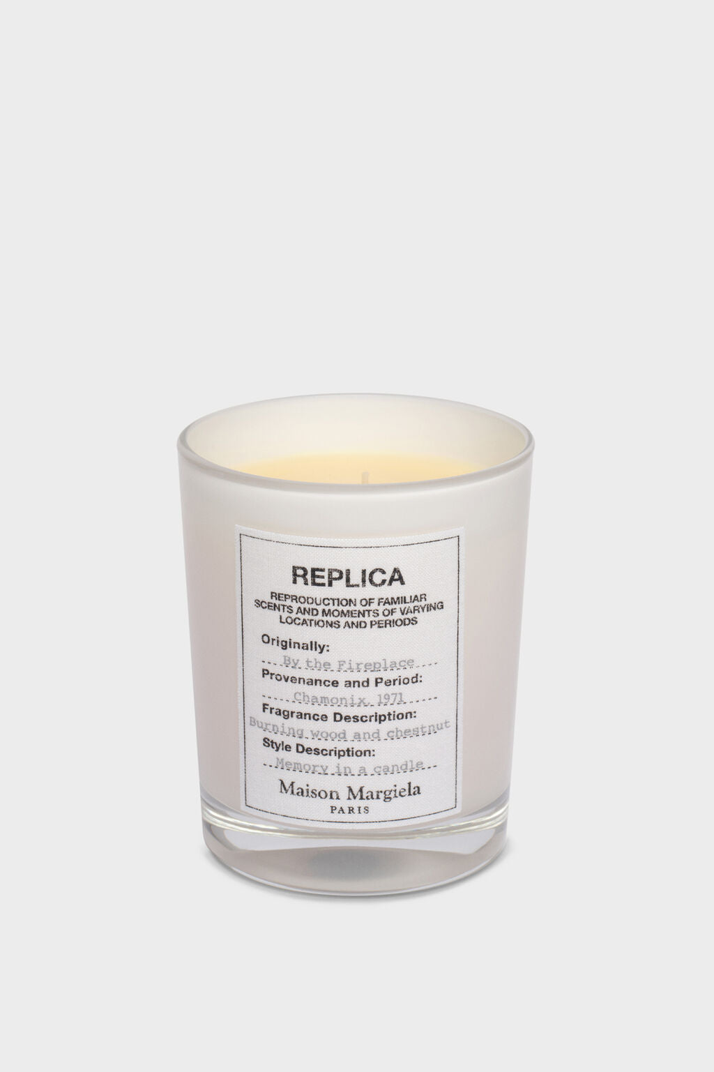Replica By the Fireplace candle