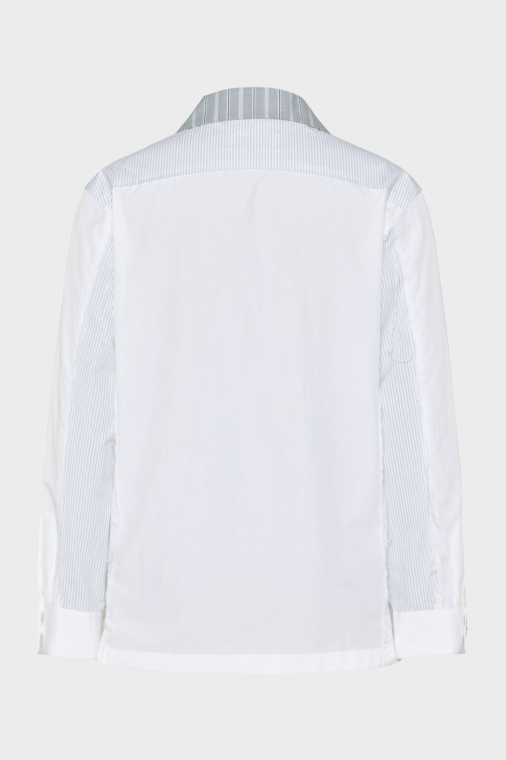 Patchwork pinstripe shirt