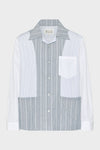 Maison Margiela Patchwork pinstripe shirt