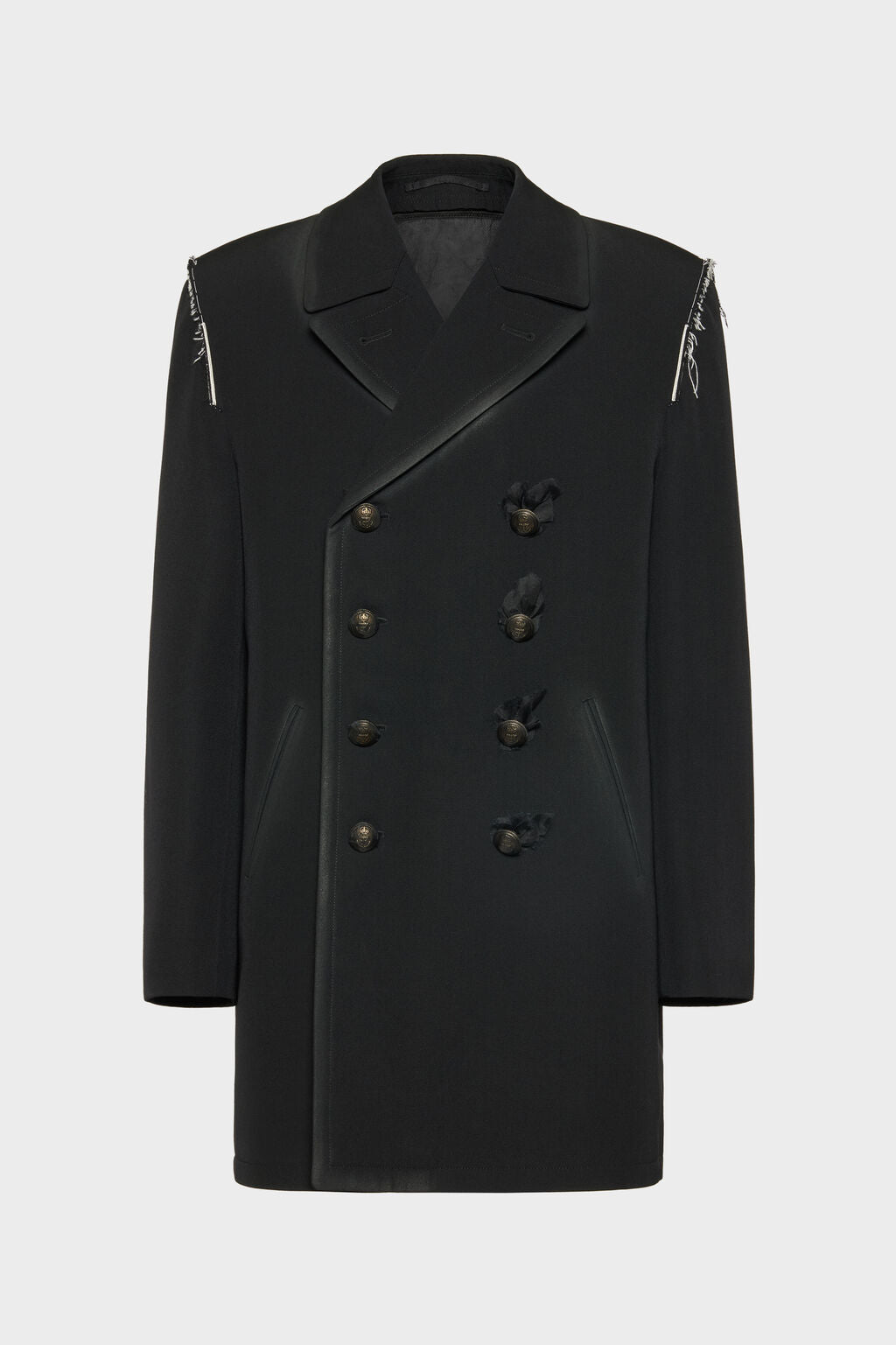 Reversible wool coat
