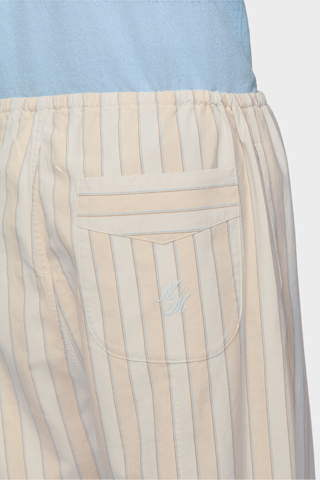 Striped pyjama cotton trousers