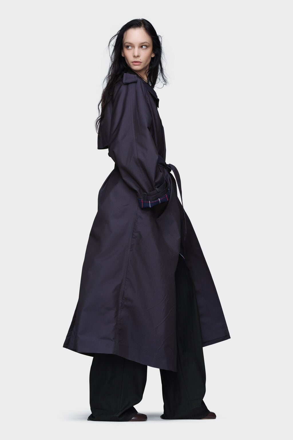 Designer BLUE Trench coat | Shop Online | Maison Margiela