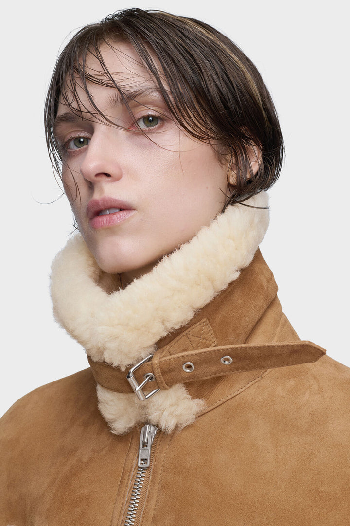 Shearling caban