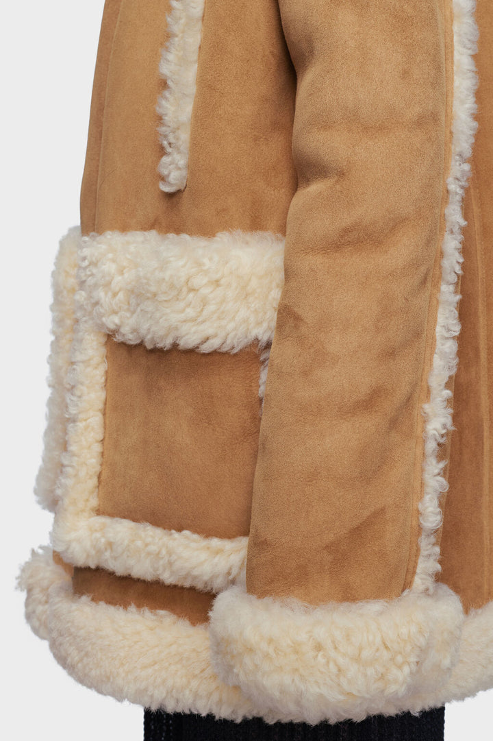 Shearling caban