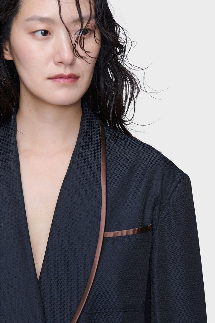 Wool robe de chambre jacket