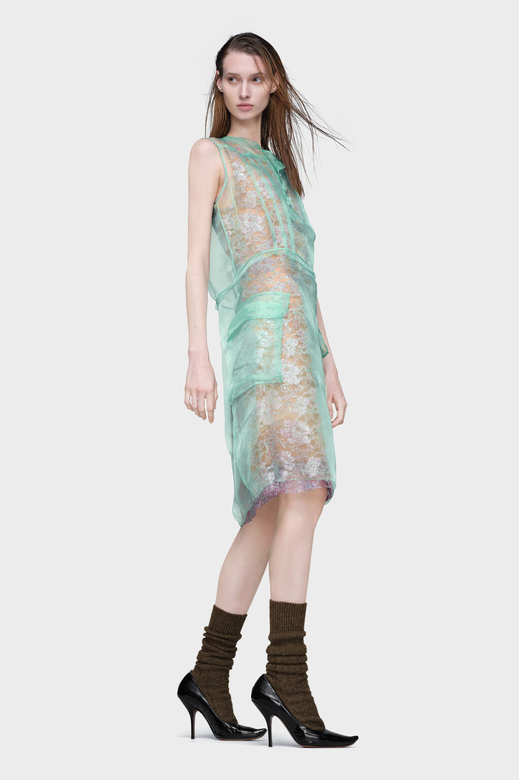 Sheer tea dress