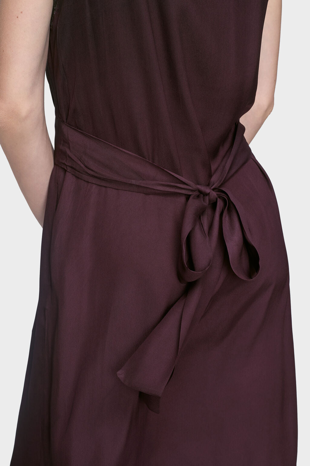 Silk midi dress