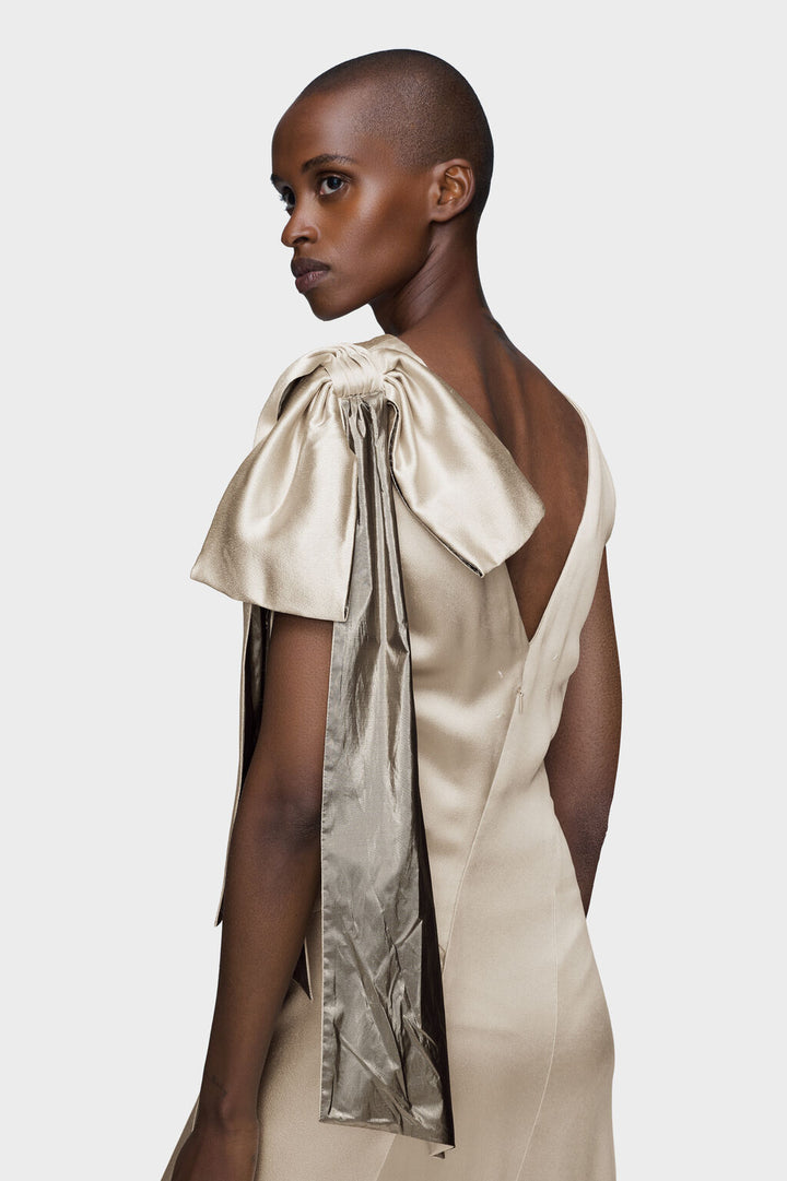 Bias-cut Evening Gown