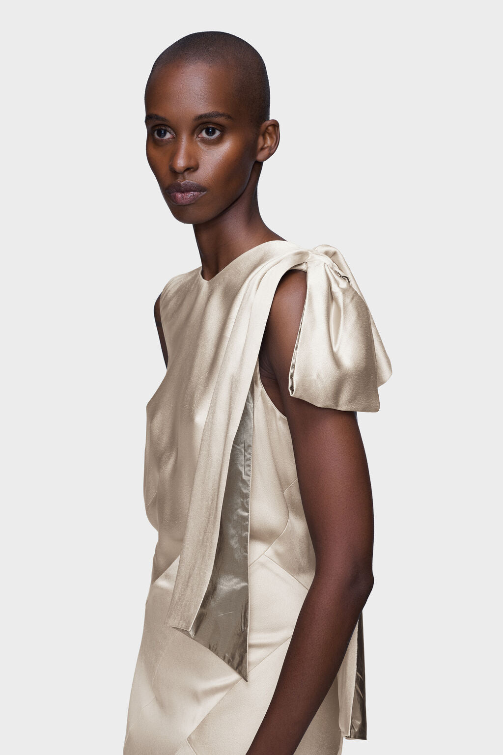 Bias-cut Evening Gown