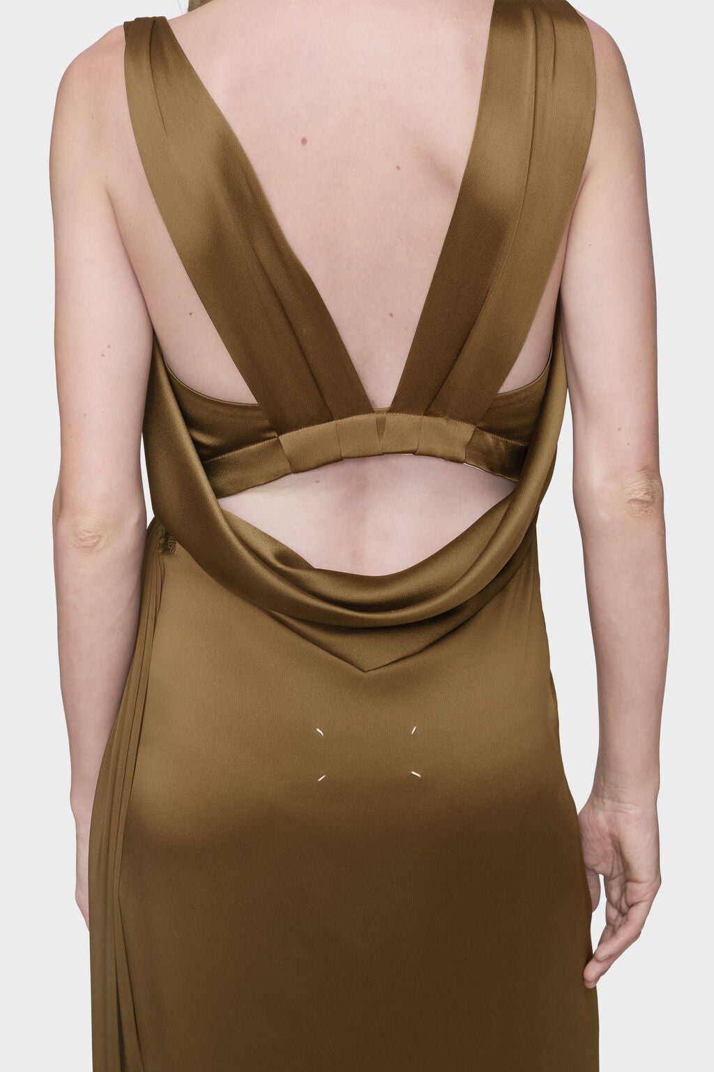 Silk satin maxi dress