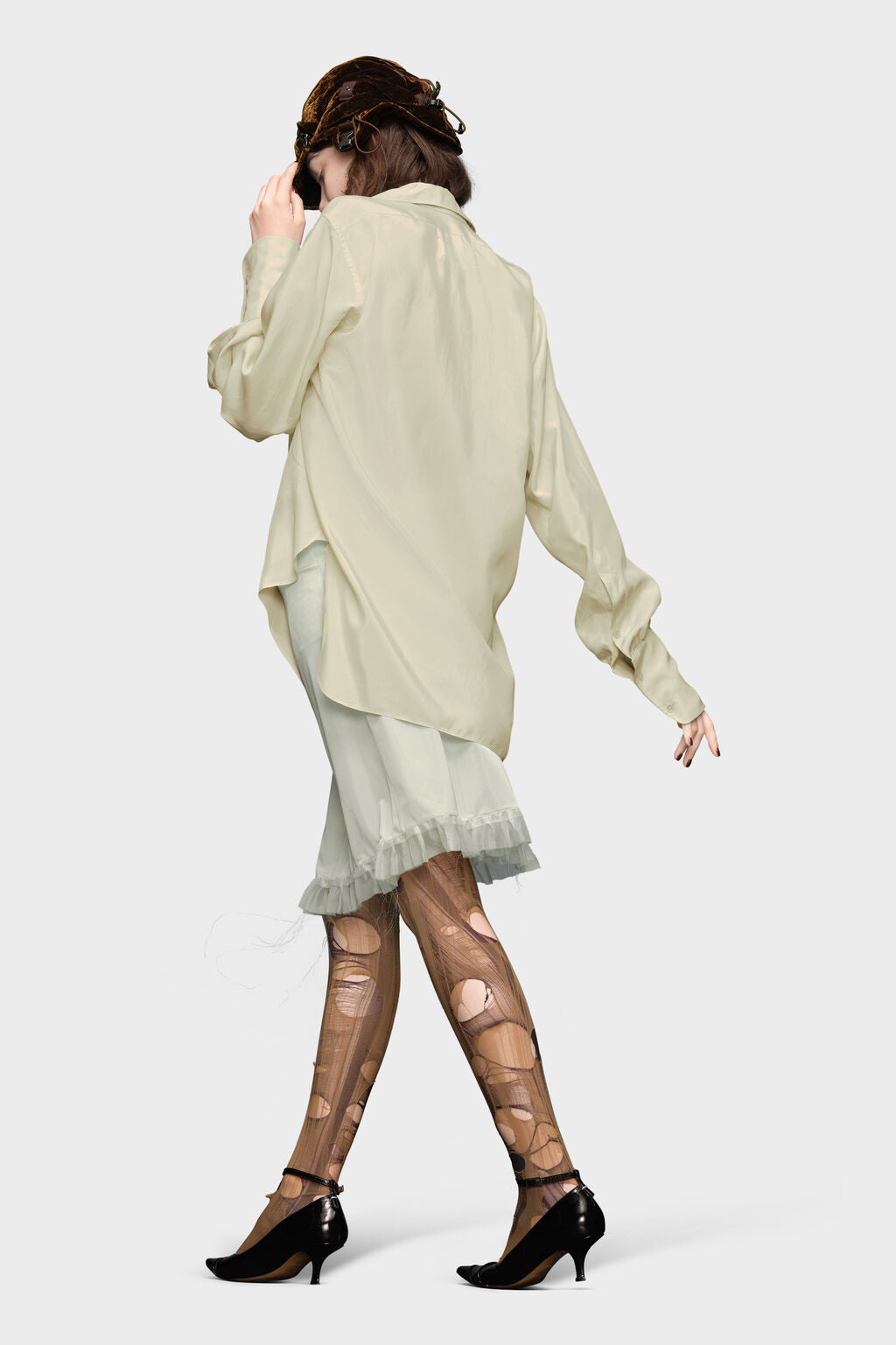 Dropped hem shirt