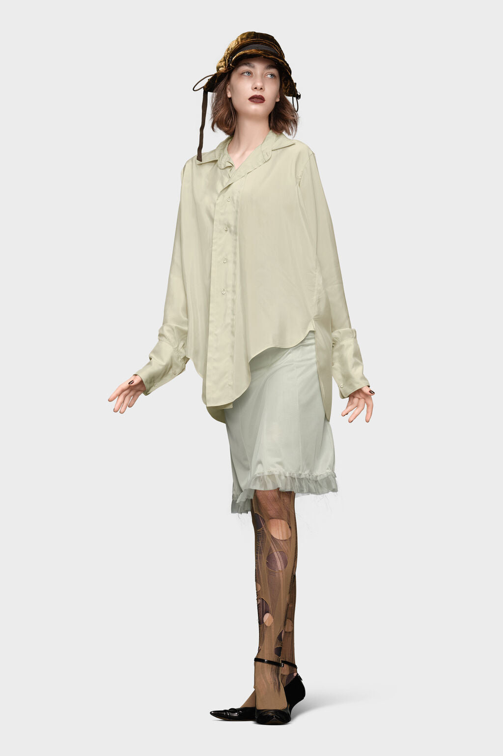 Dropped hem shirt