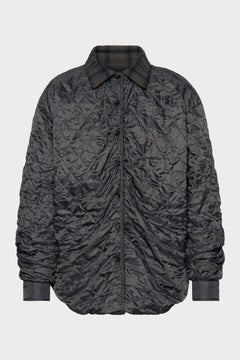 Quilted shirt-jacket