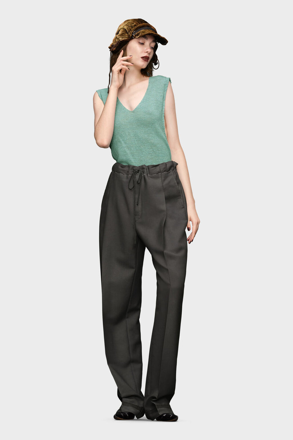 Maison Margiela Gardening hemp knit vest