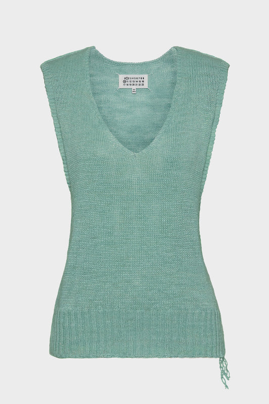 Maison Margiela Gardening hemp knit vest