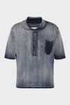 Maison Margiela Sun-faded polo top