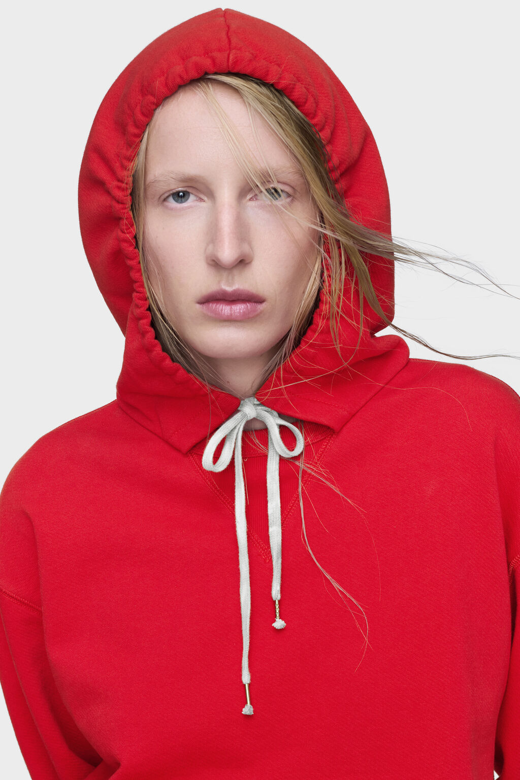 Cotton hooded sweatshirt