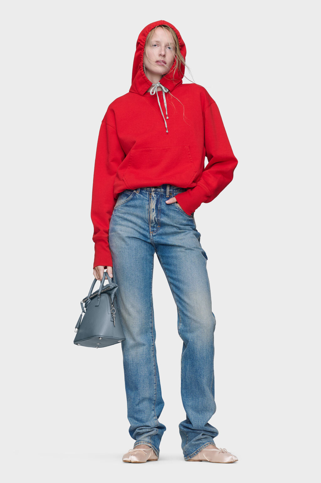 Cotton hooded sweatshirt