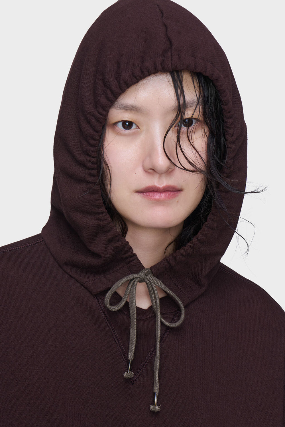 Maison Margiela سترة قطنية بغطاء رأس