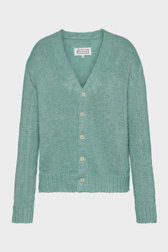 Gardening hemp knit cardigan