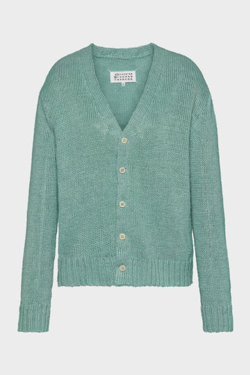 Gardening hemp knit cardigan