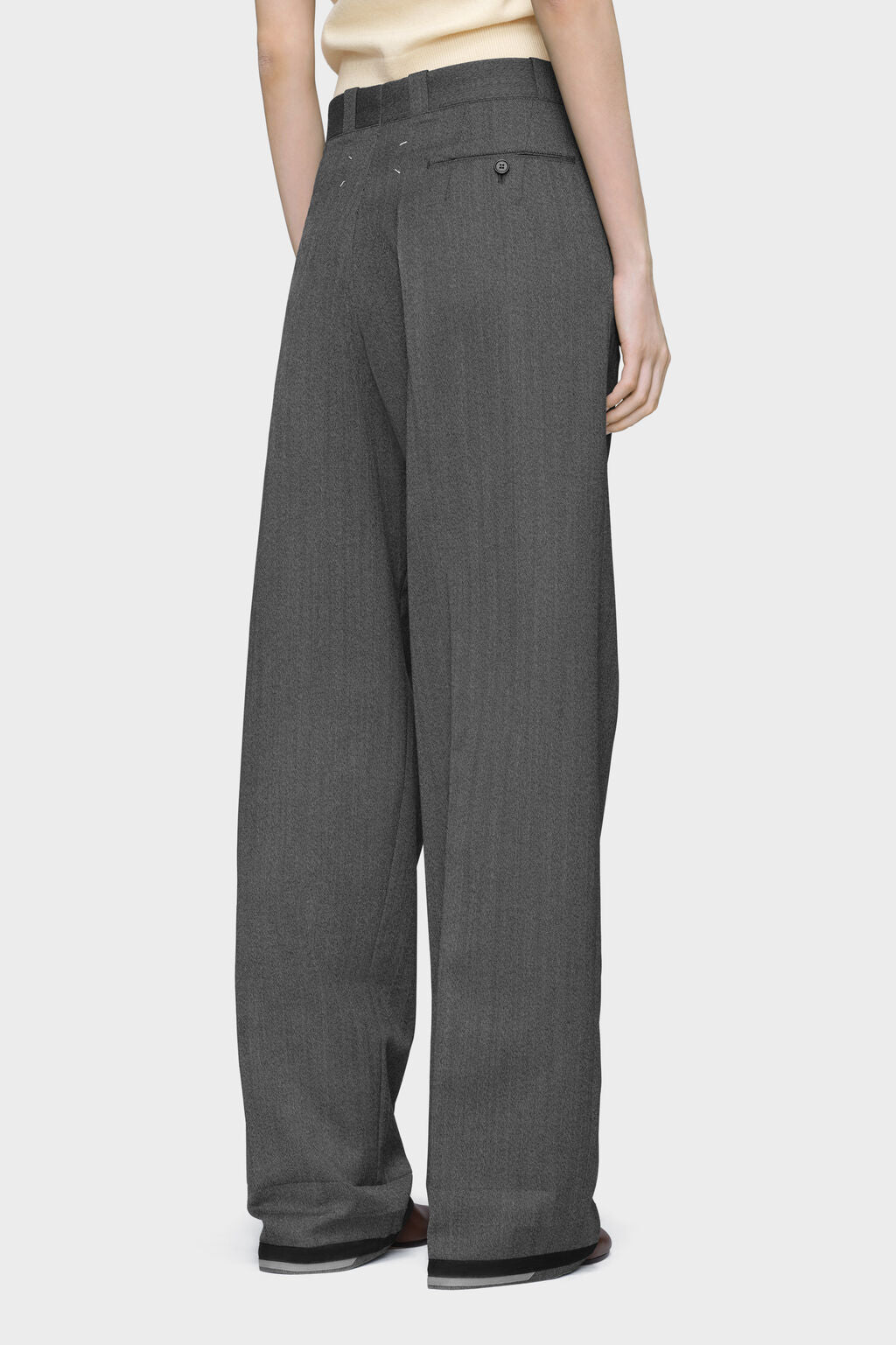 Tailored wool trousers