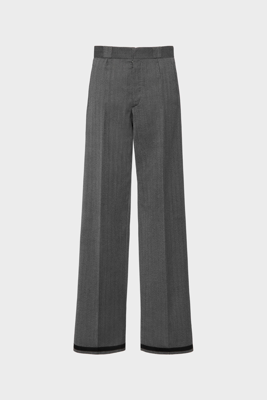 Maison Margiela Tailored wool trousers, GREY | UAE Store