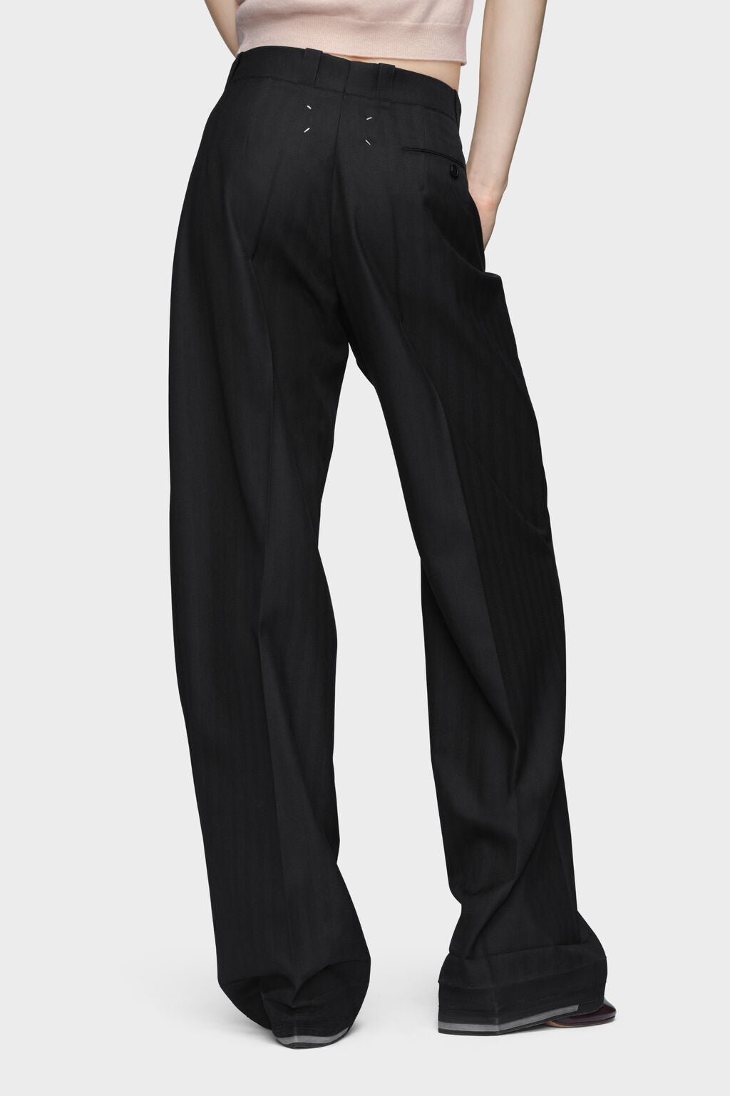Tailored wool trousers