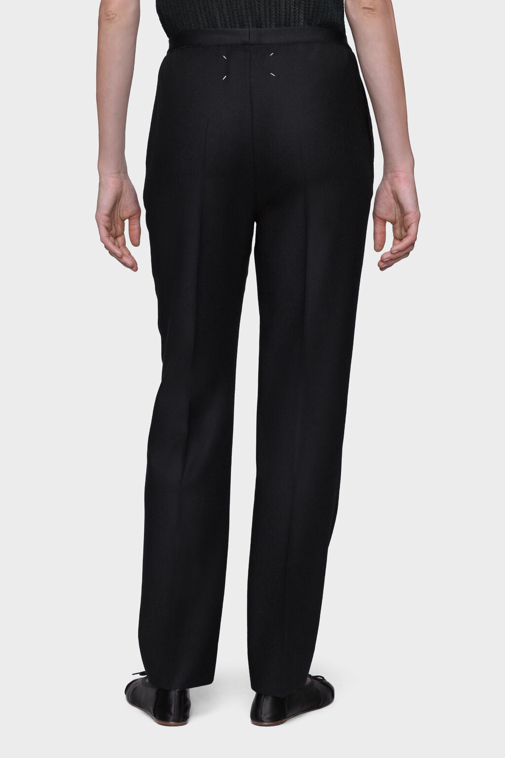 Wool straight-Leg trousers