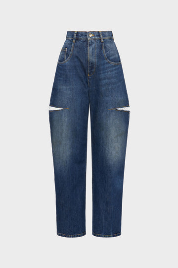 Cut-out jeans