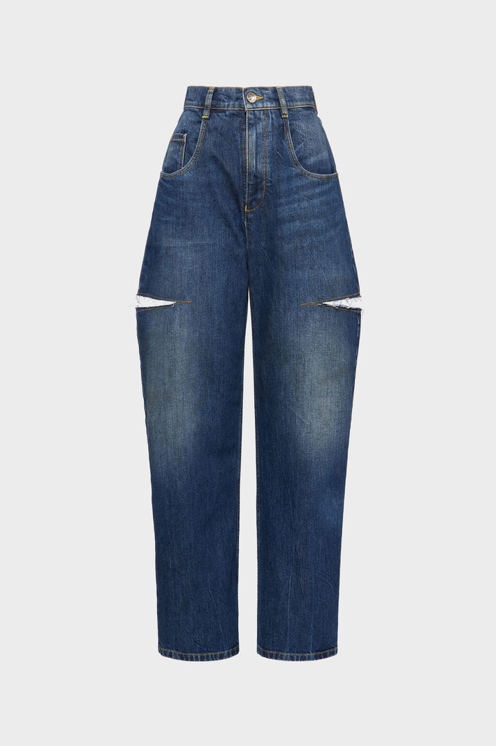 Cut-out jeans
