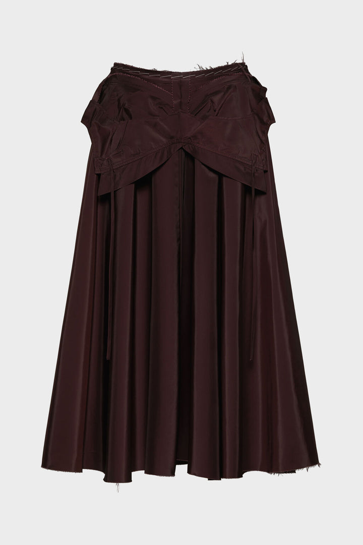 Taffeta Midi Skirt